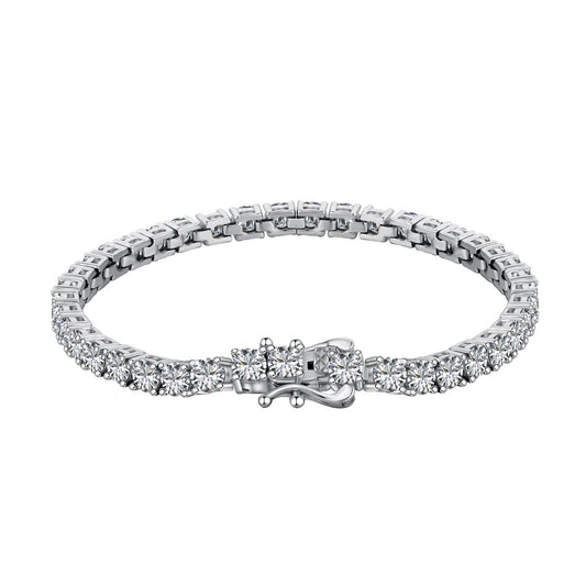 [Oramore Jewelry]Luxurious Ornate Round Cut Tennis Bracelet