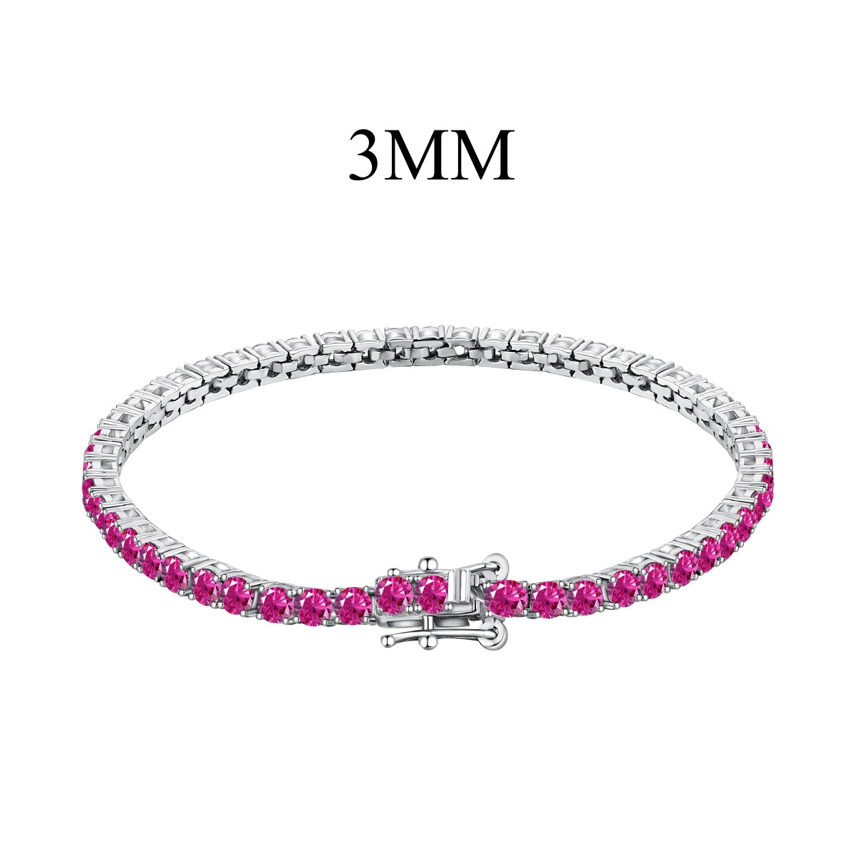 [Oramore Jewelry]Radiant Colorful Round Cut Party Bracelet