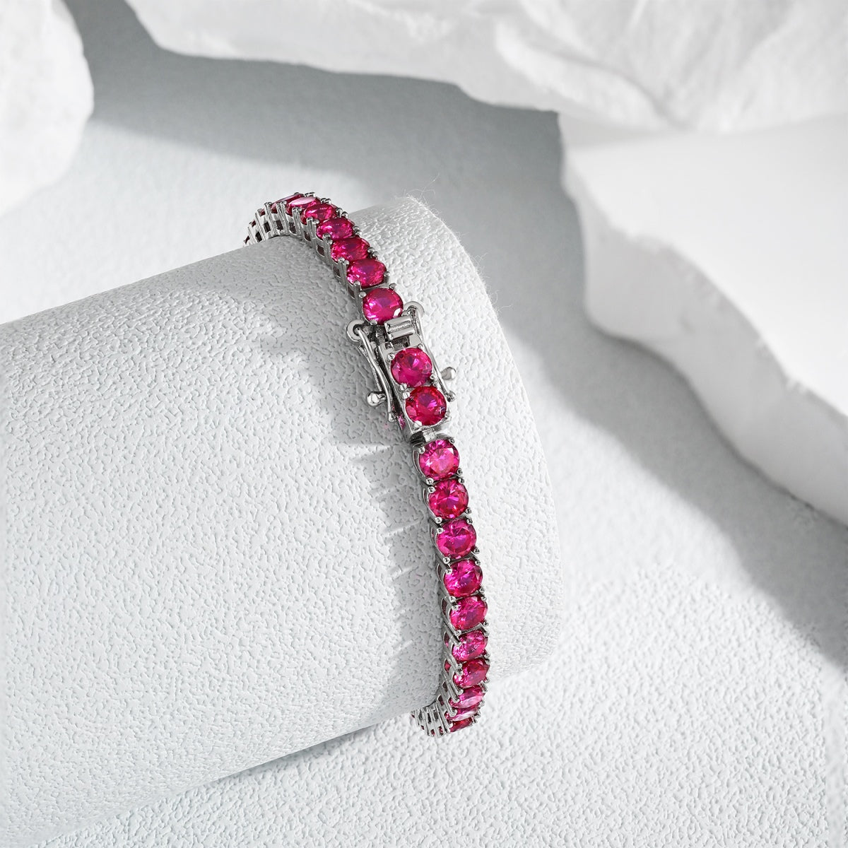 [Oramore Jewelry]Radiant Colorful Round Cut Party Bracelet
