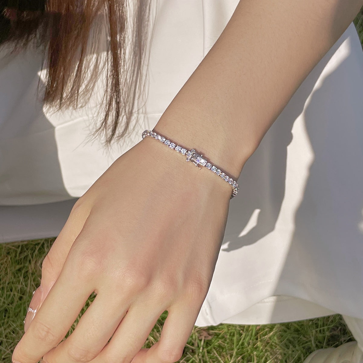 [Oramore Jewelry]Radiant Colorful Round Cut Party Bracelet