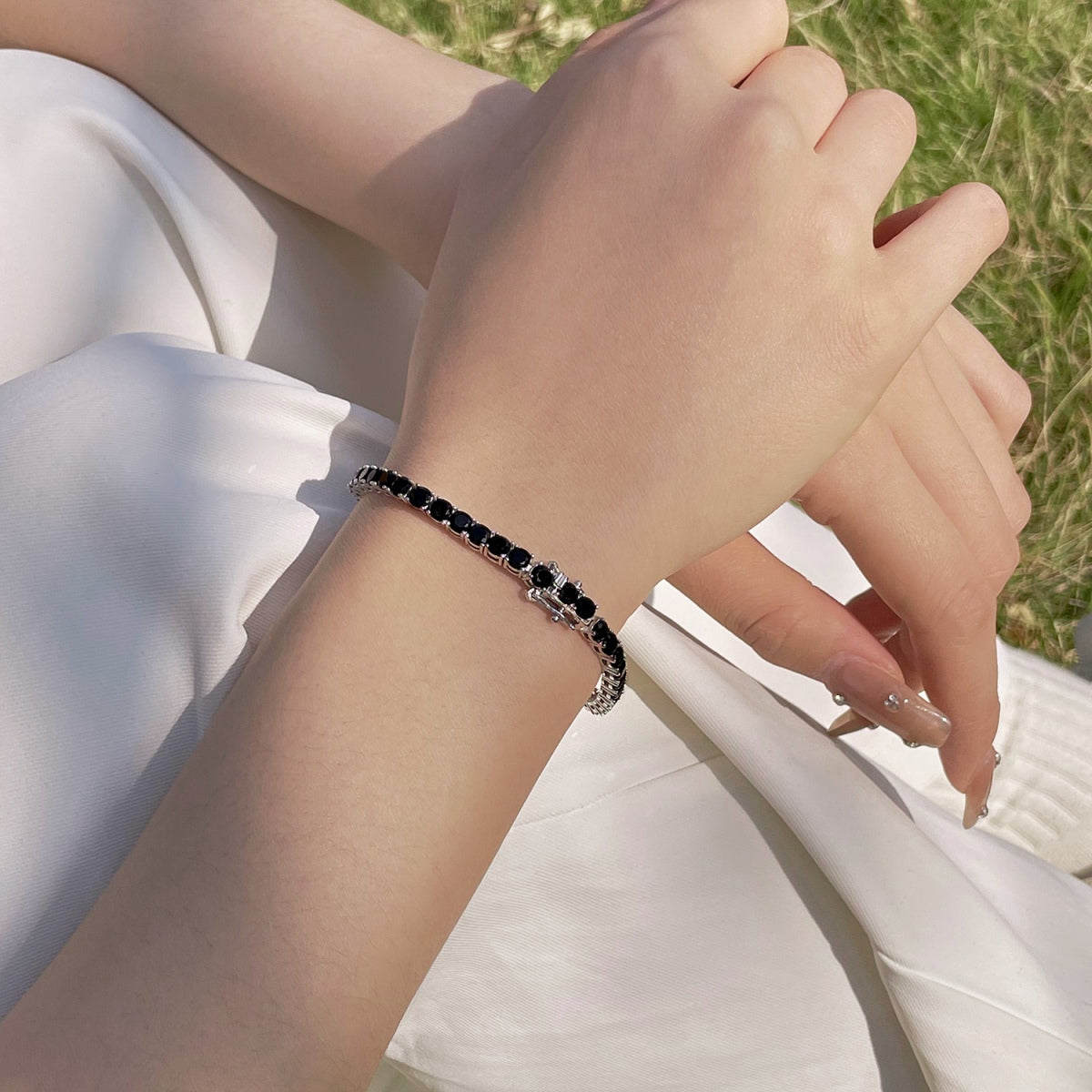 [Oramore Jewelry]Radiant Colorful Round Cut Party Bracelet
