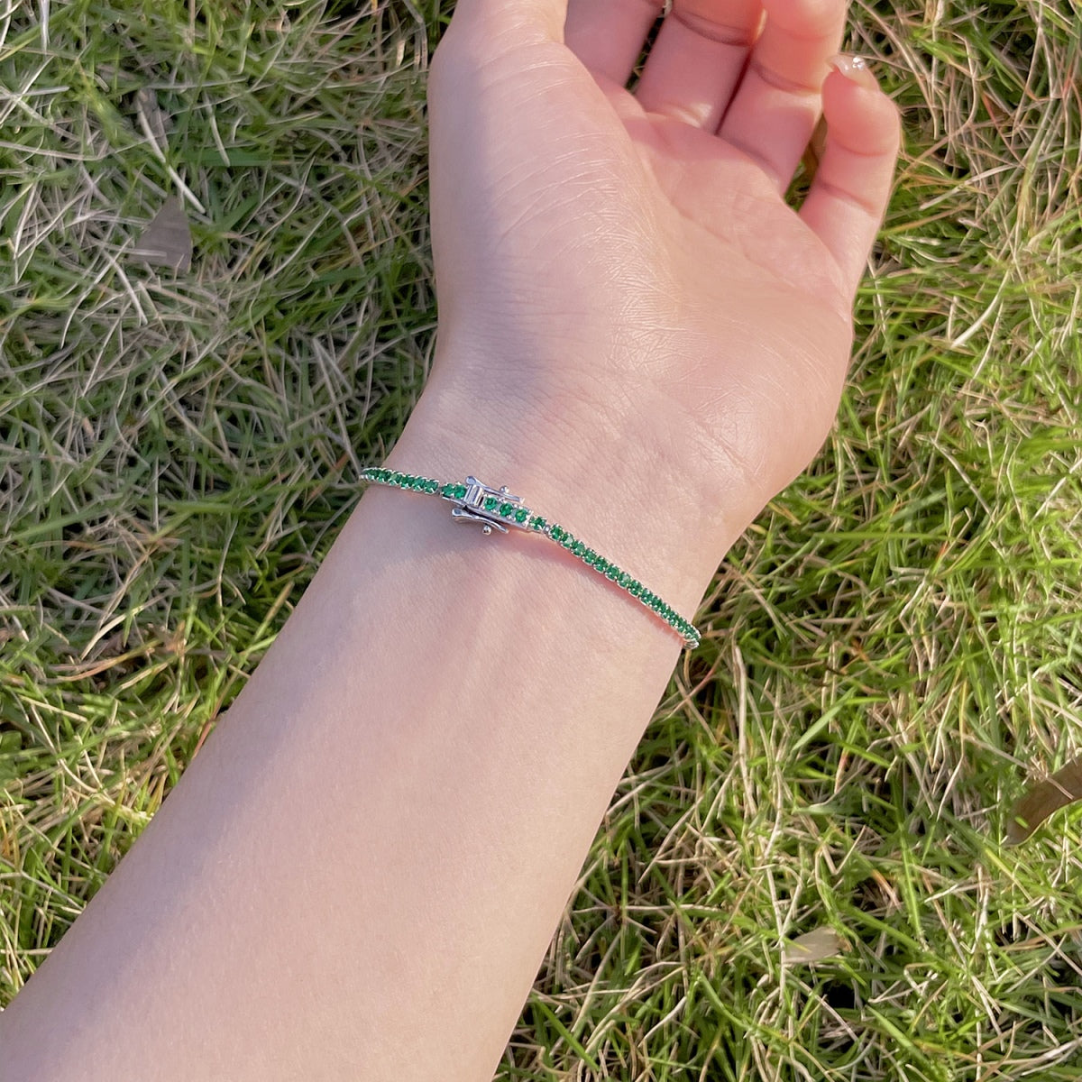 [Oramore jewelry]Radiant Colorful Round Cut Party Bracelet