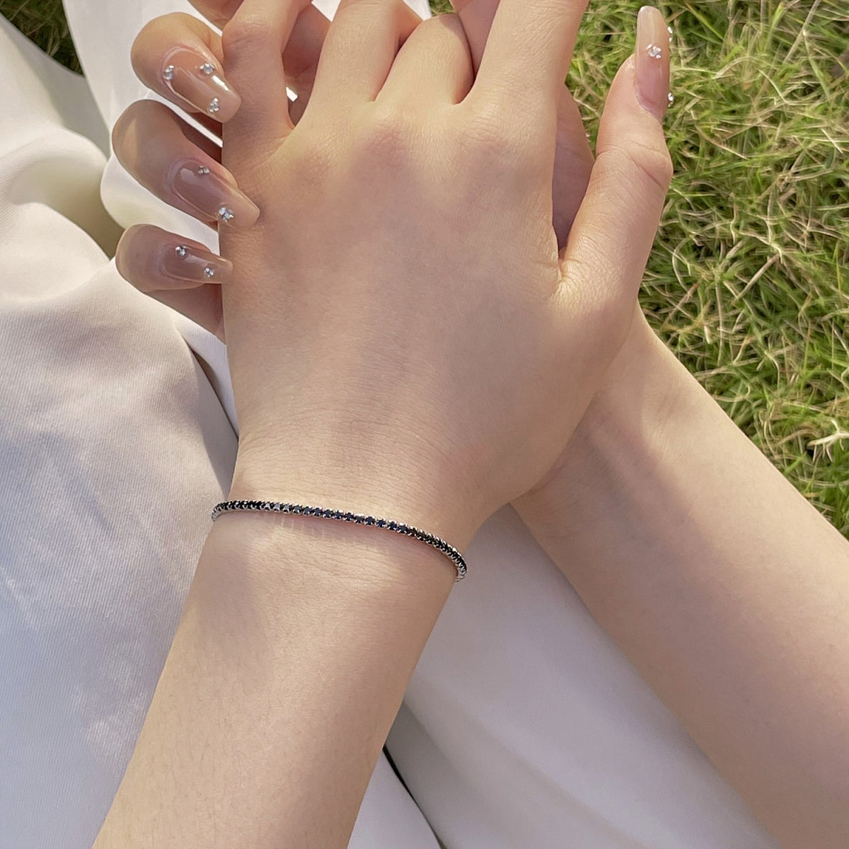 [Oramore jewelry]Radiant Colorful Round Cut Party Bracelet