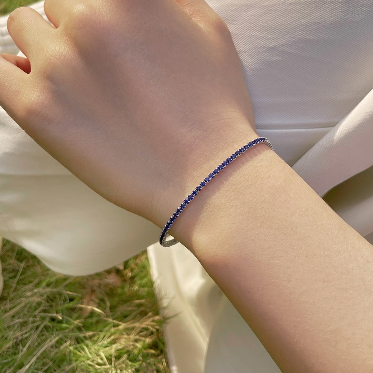[Oramore jewelry]Radiant Colorful Round Cut Party Bracelet