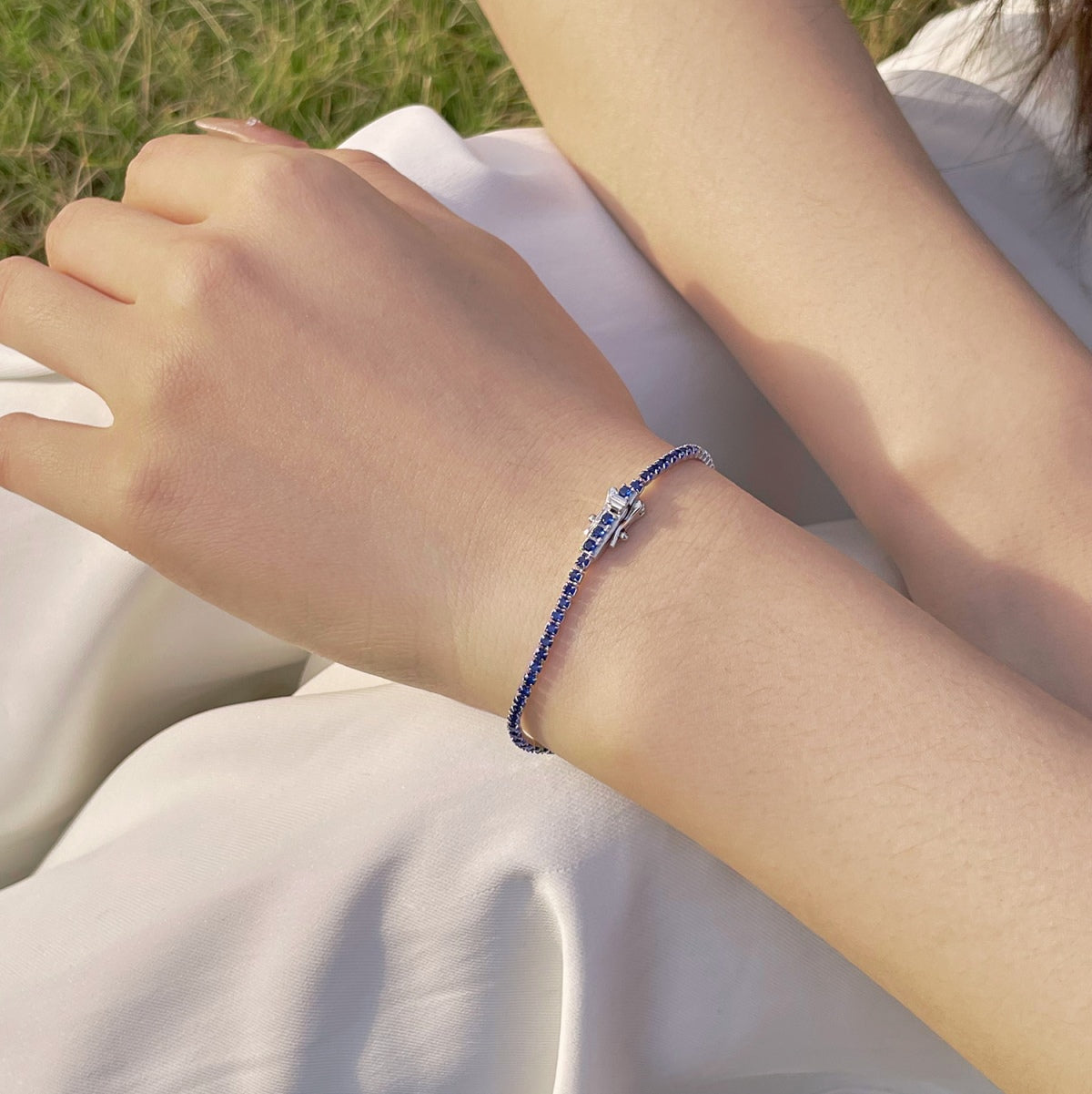 [Oramore jewelry]Radiant Colorful Round Cut Party Bracelet