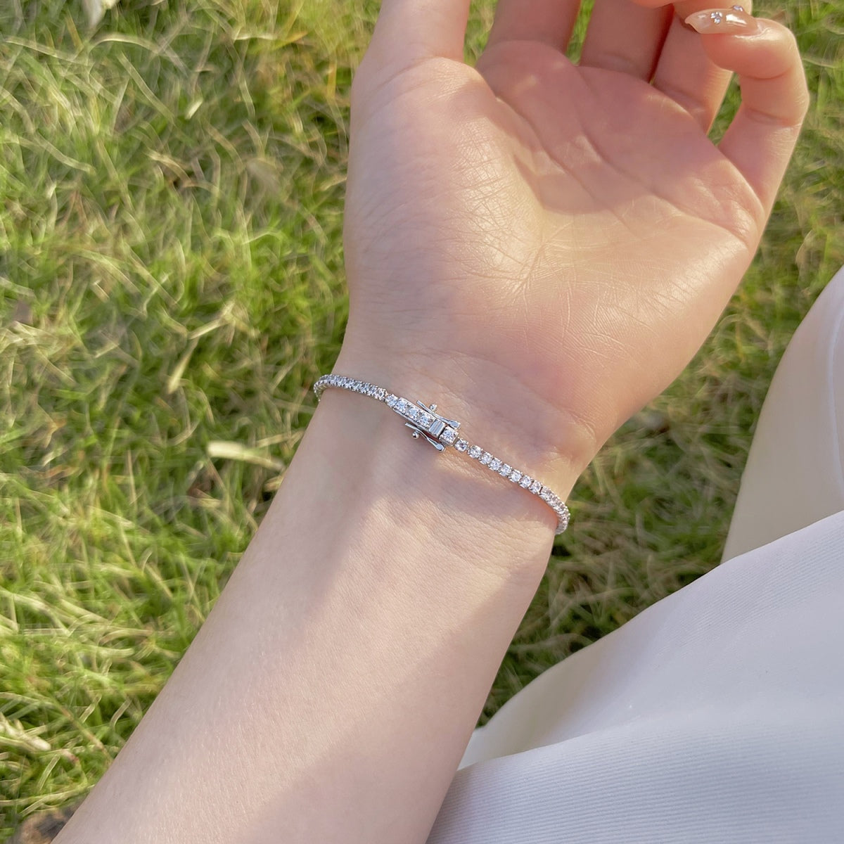 [Oramore jewelry]Radiant Colorful Round Cut Party Bracelet