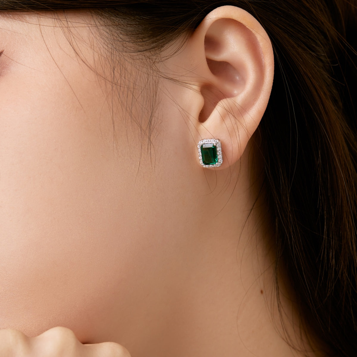 [Oramore Jewelry]Luxurious Dainty Emerald Cut Banquet Earrings