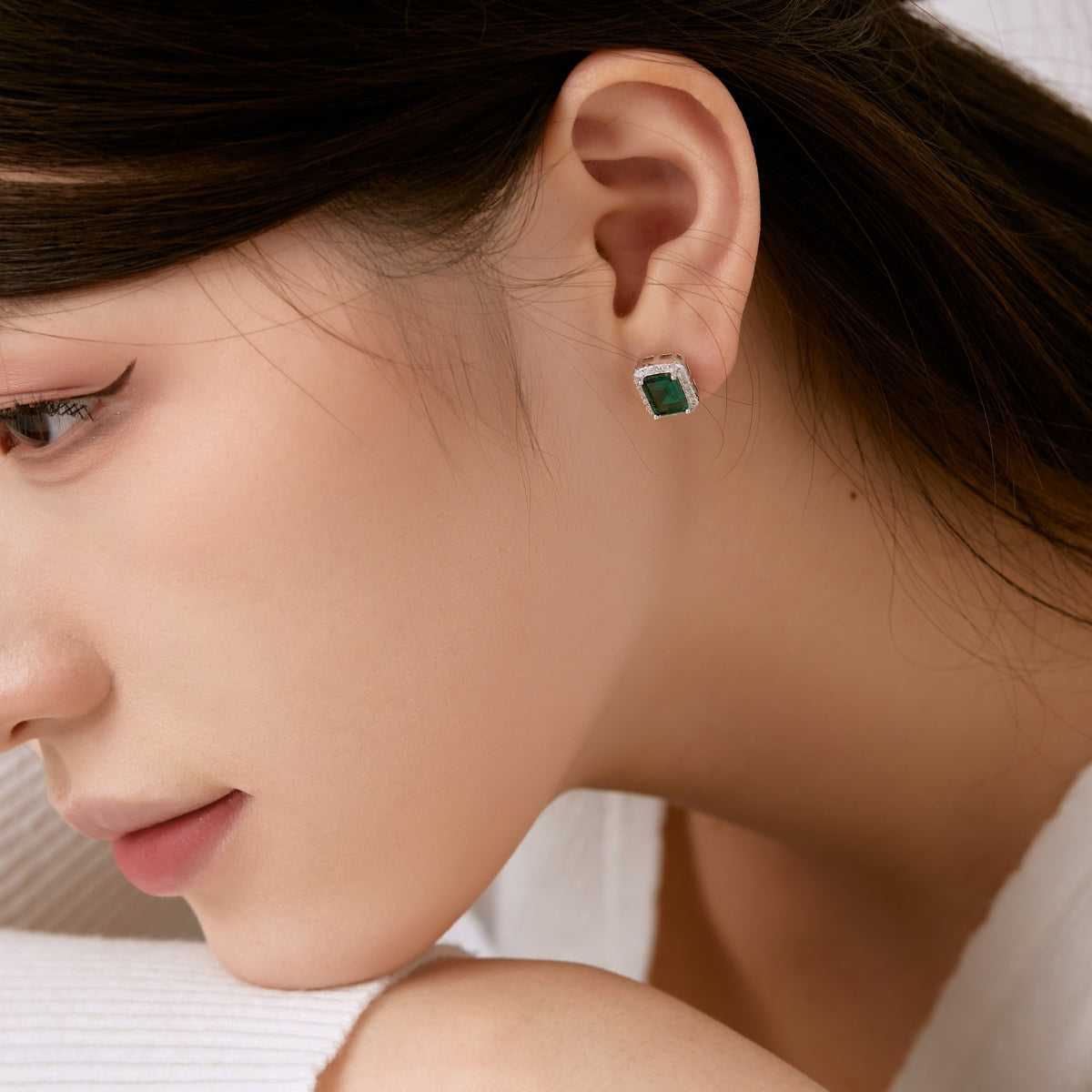 [Oramore Jewelry]Luxurious Dainty Emerald Cut Banquet Earrings