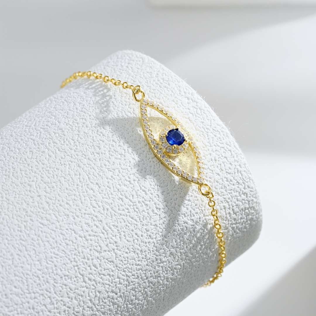 [Oramore Jewelry]Devil's Eye Hollow Design Bracelet