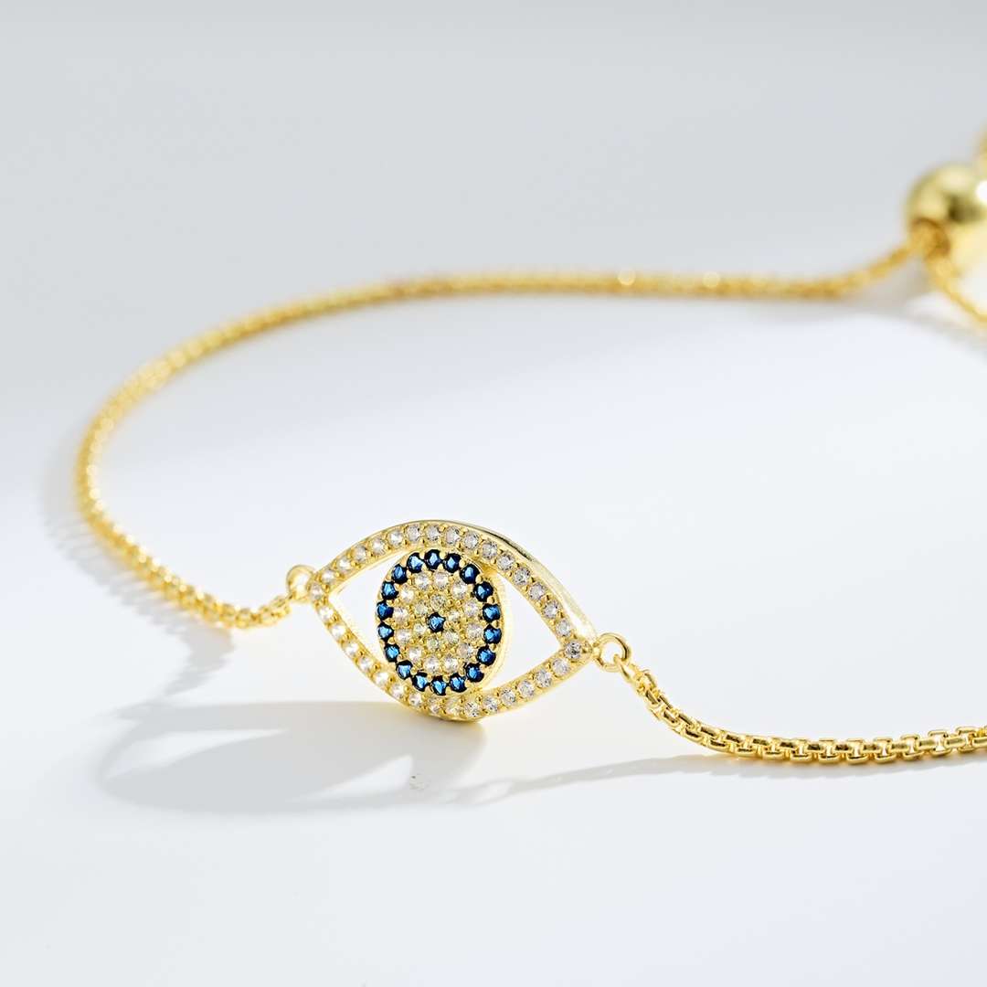 [Oramore Jewelry]Dazzling Eye Shape Necklace