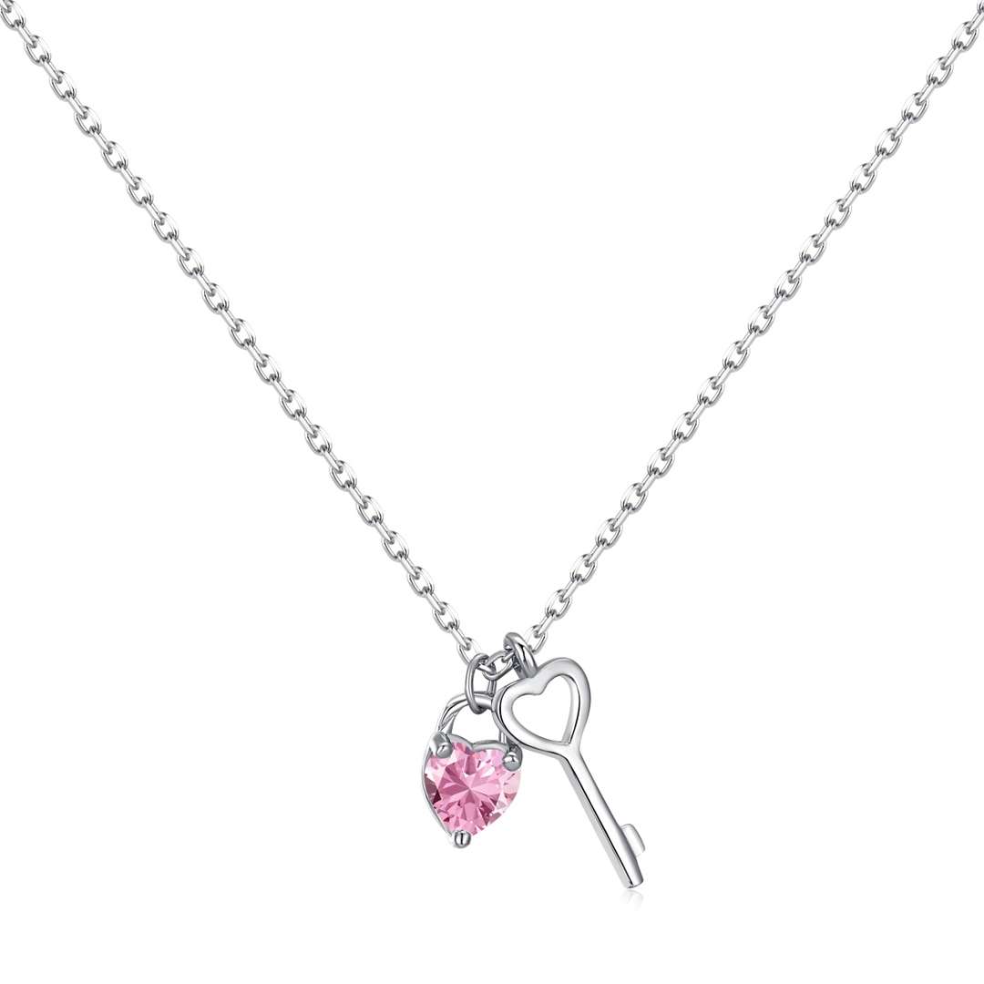 [Oramore Jewelry]Unique Heart Shape Key Pendent Necklace
