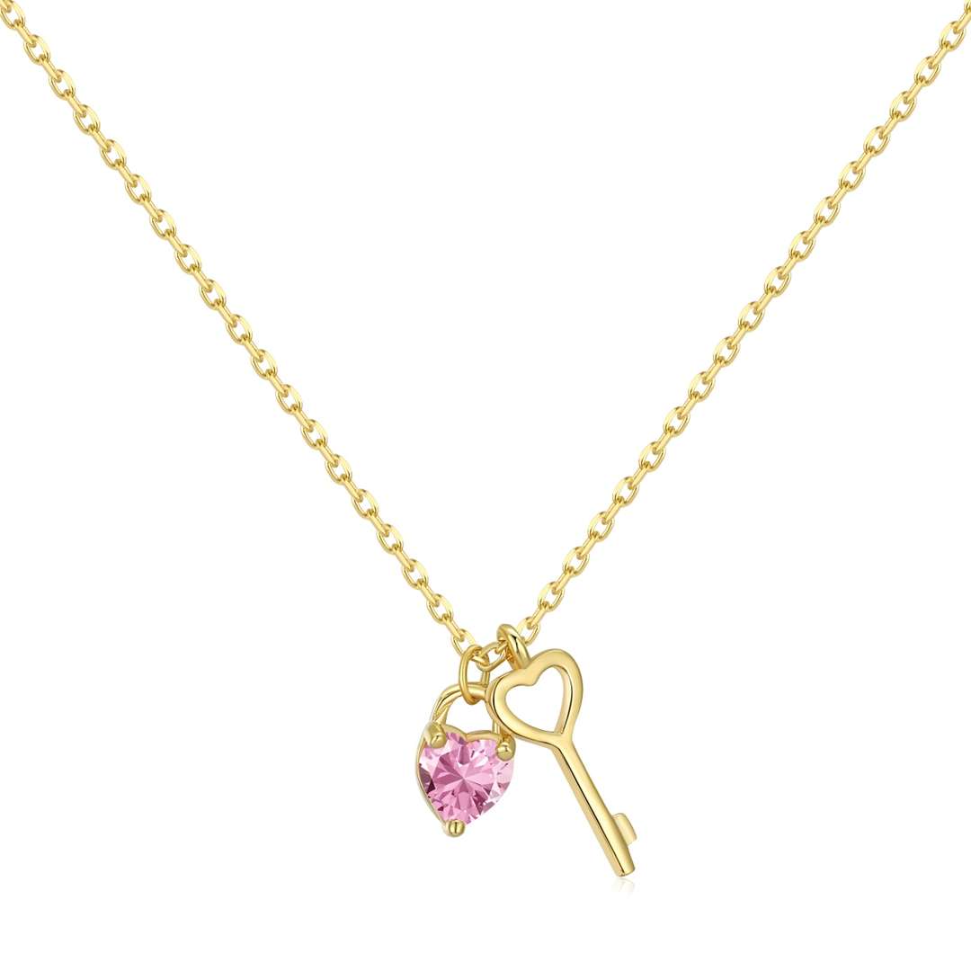 [Oramore Jewelry]Unique Heart Shape Key Pendent Necklace