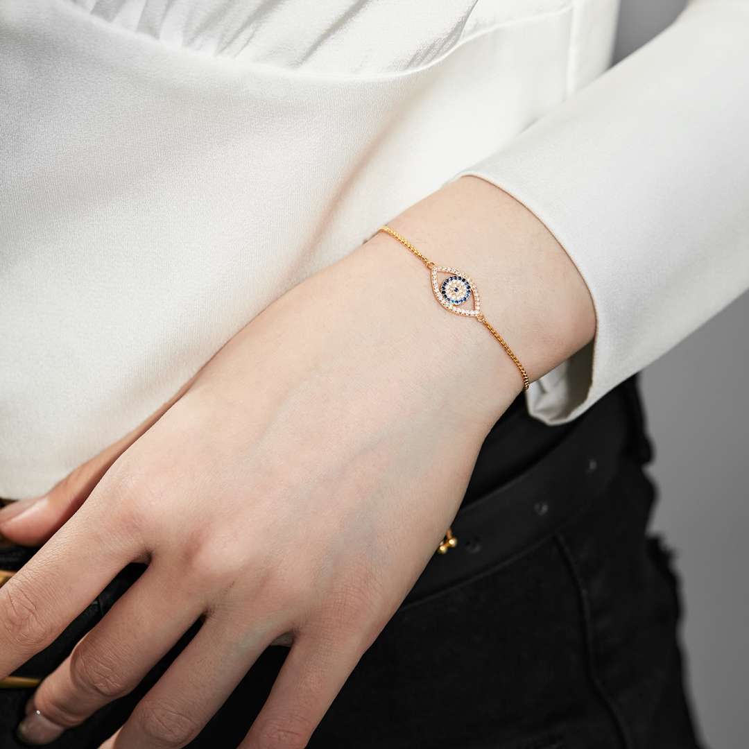 [Oramore Jewelry]Dazzling Eye Shape Necklace