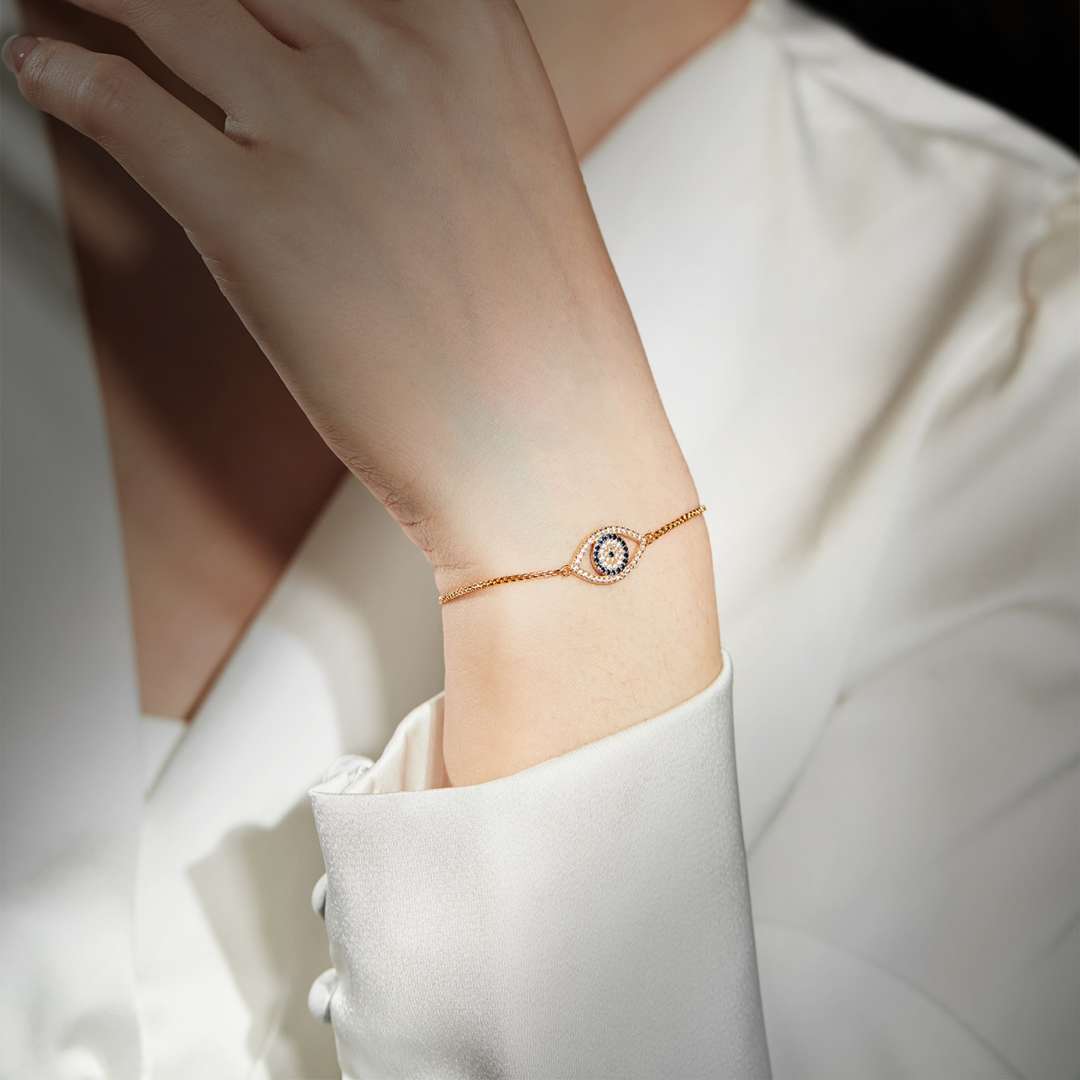 [Oramore Jewelry]Dazzling Eye Shape Necklace