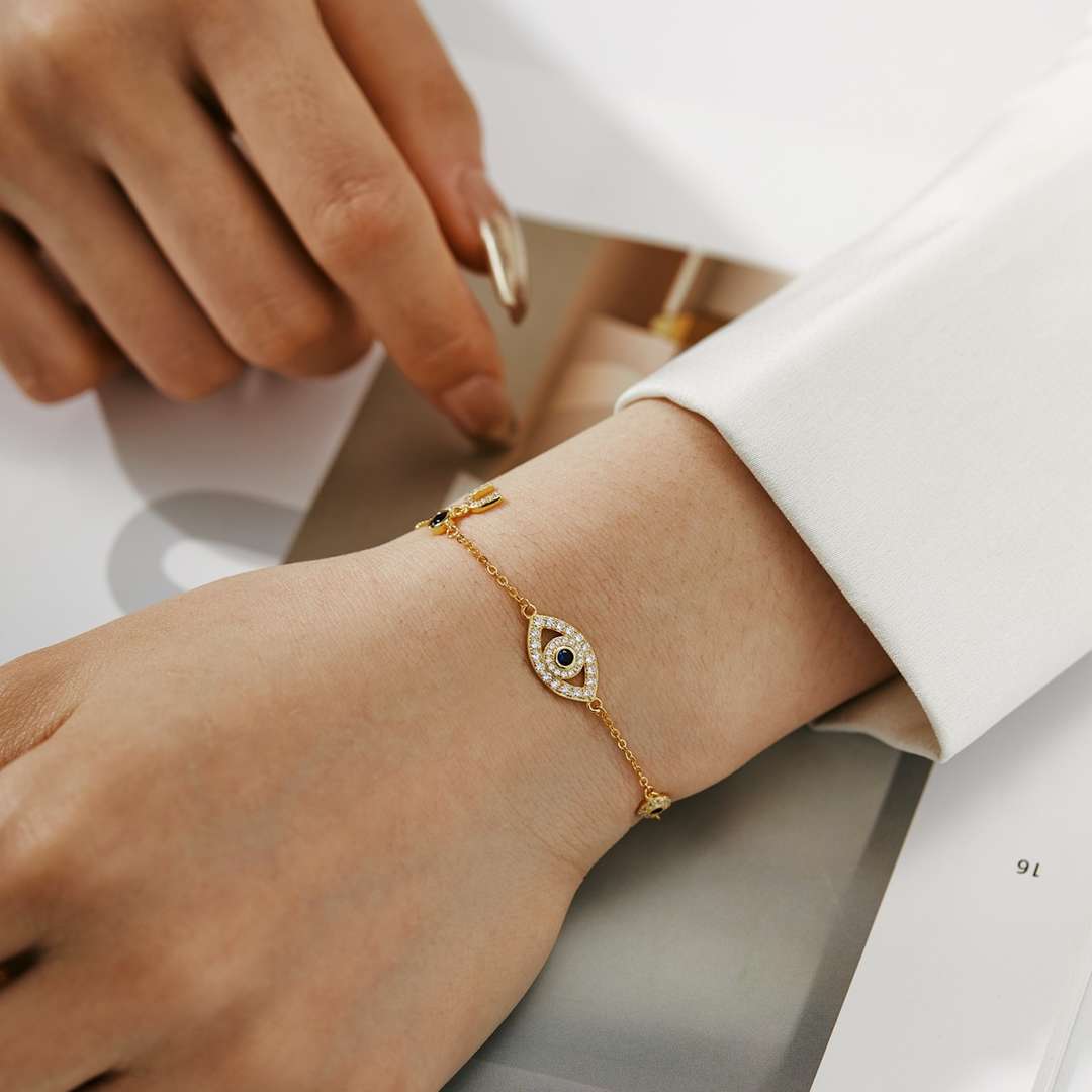 [Oramore Jewelry]Dainty Eye Shape Necklace