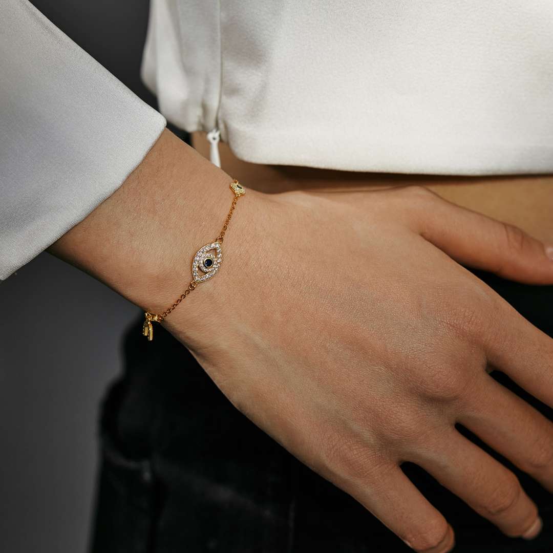 [Oramore Jewelry]Dainty Eye Shape Necklace