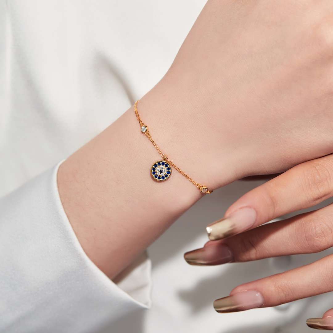 [Oramore Jewelry]Devil's Eye Round Shape Bracelet