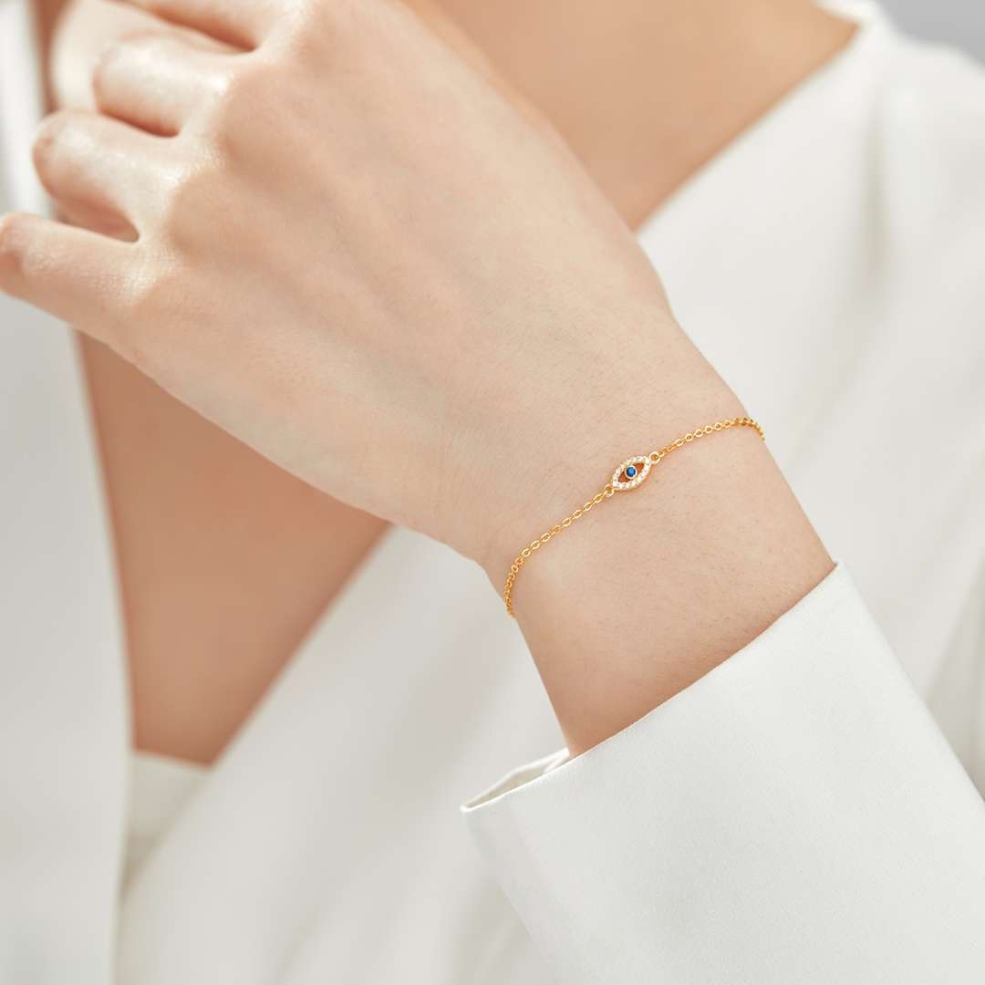 [Oramore Jewelry]Evil Eye Shape Necklace