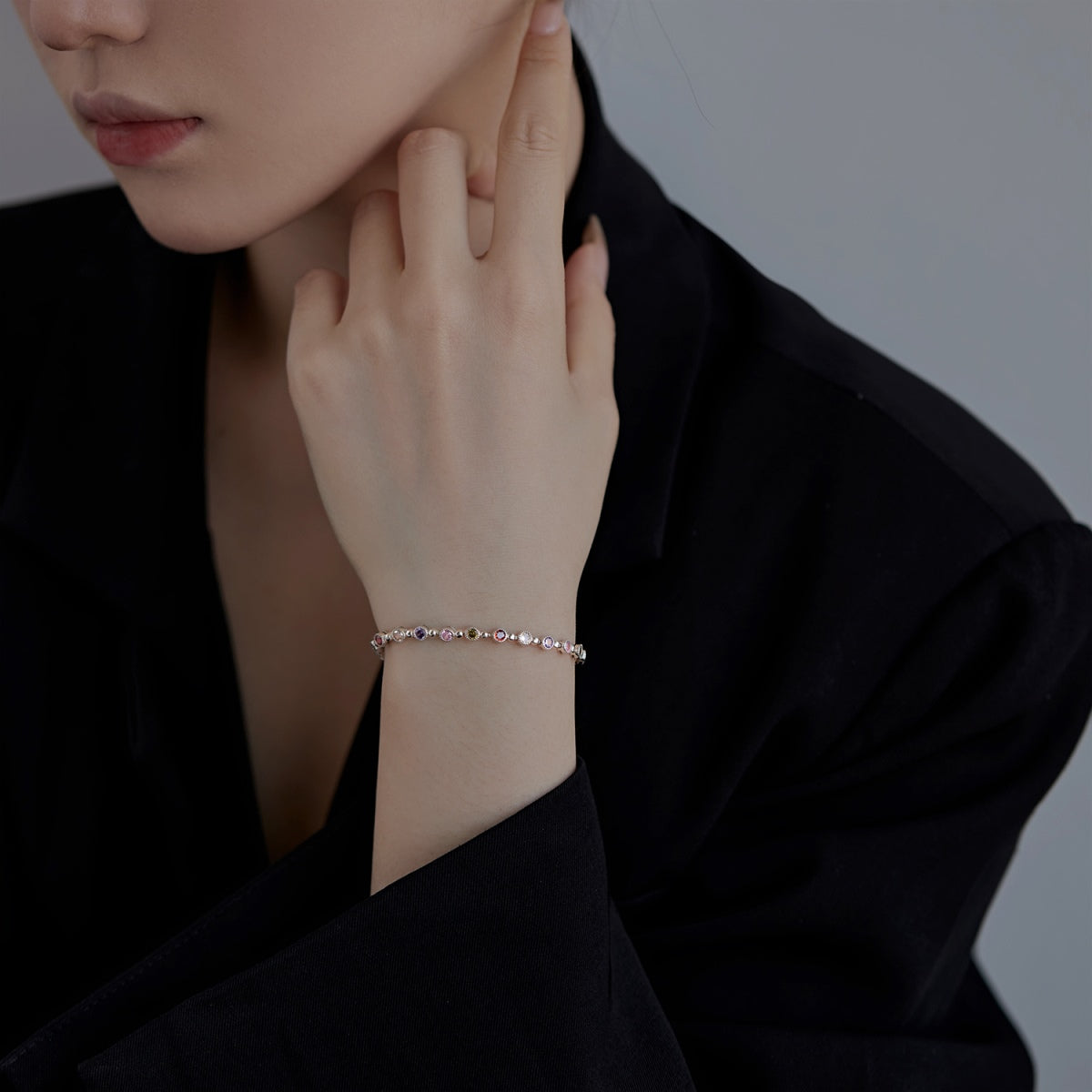 [Oramore Jewelry]Sparkling Exquisite Round Cut Party Bracelet