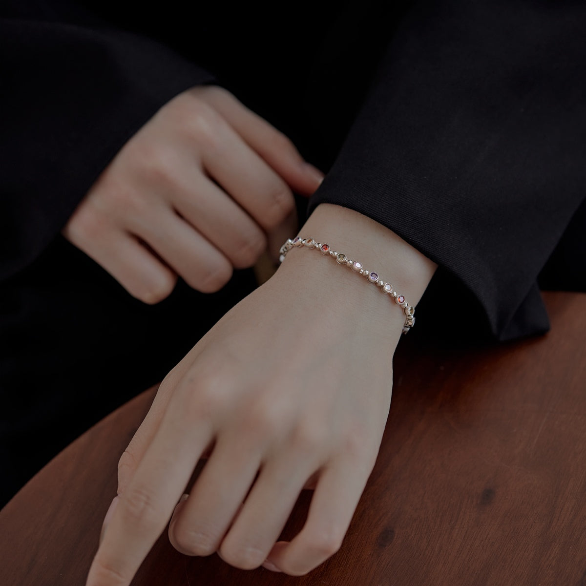 [Oramore Jewelry]Sparkling Exquisite Round Cut Party Bracelet