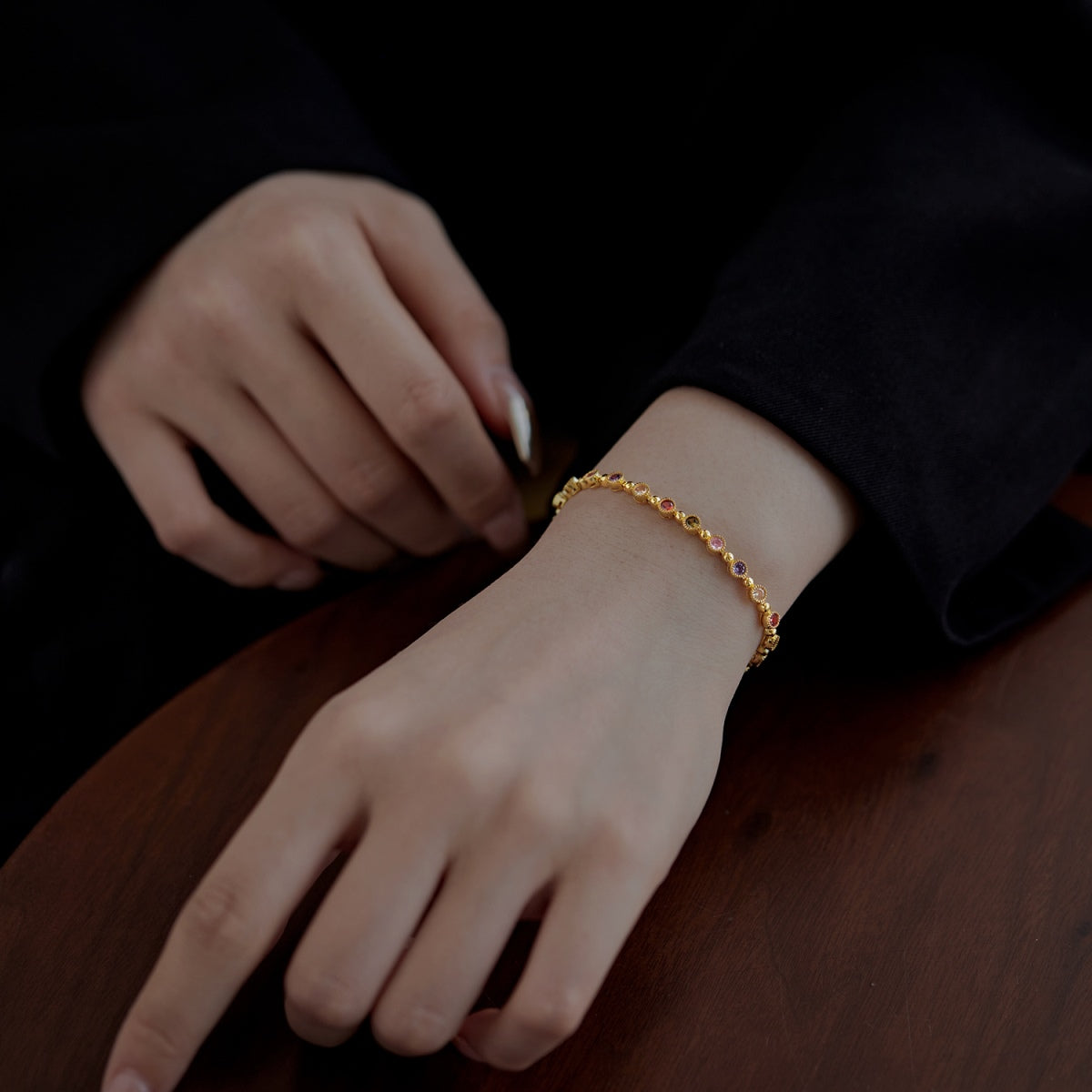 [Oramore Jewelry]Sparkling Exquisite Round Cut Party Bracelet
