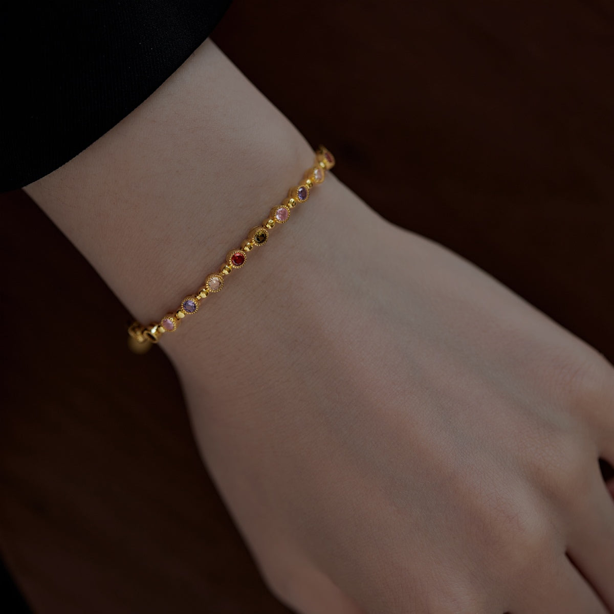 [Oramore Jewelry]Sparkling Exquisite Round Cut Party Bracelet
