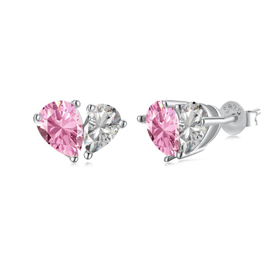 [Oramore Jewelry]Dazzling Elegant Heart Cut Lover Earrings