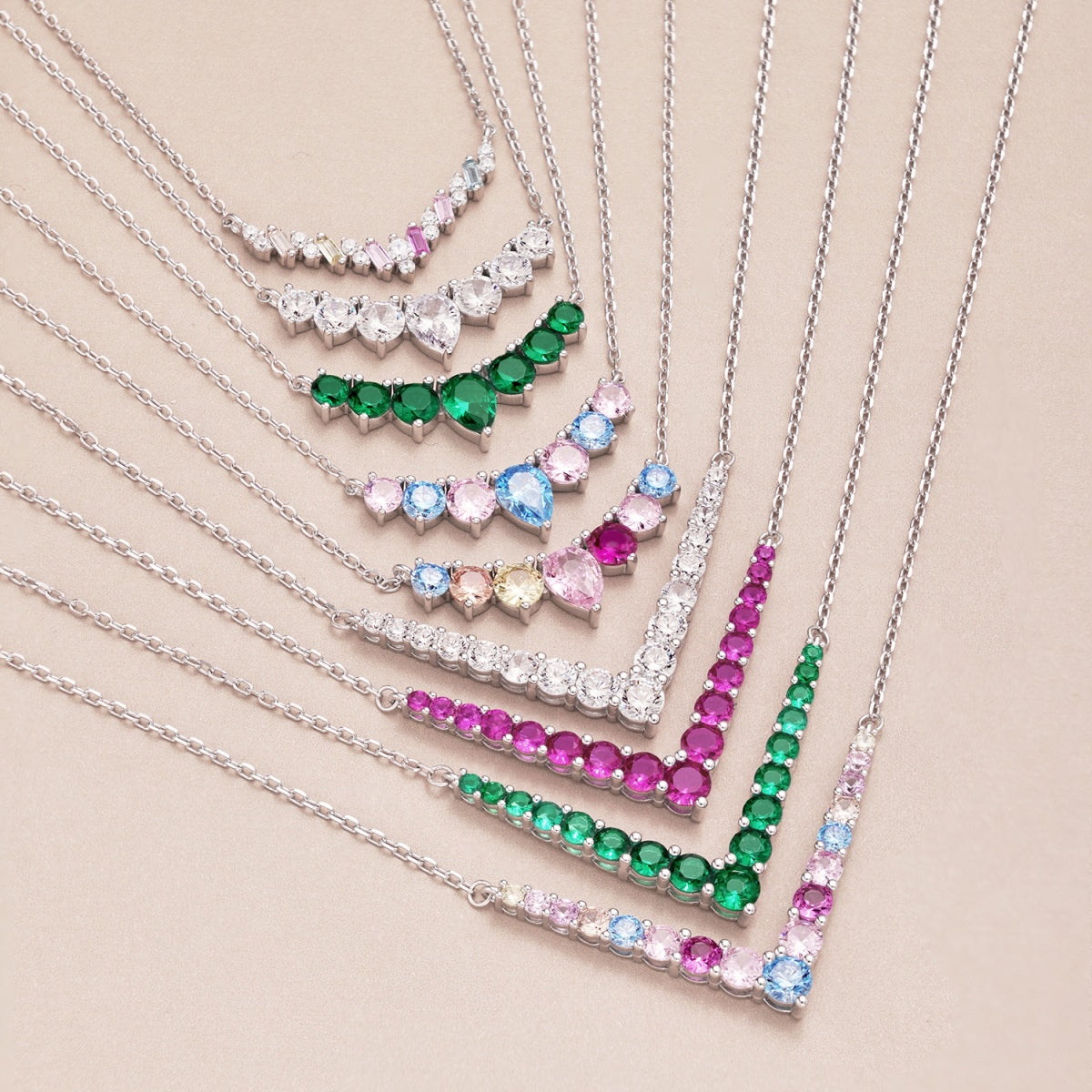 [Oramore Jewelry]Dainty Colorful Heart Necklace