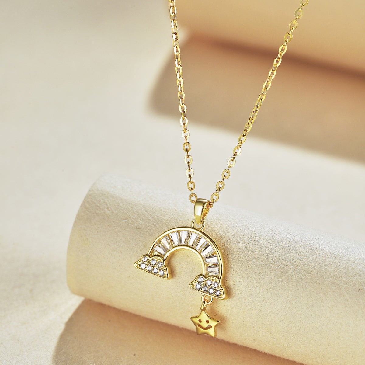 [Oramore Jewelry]Unique Rainbow Star Necklace