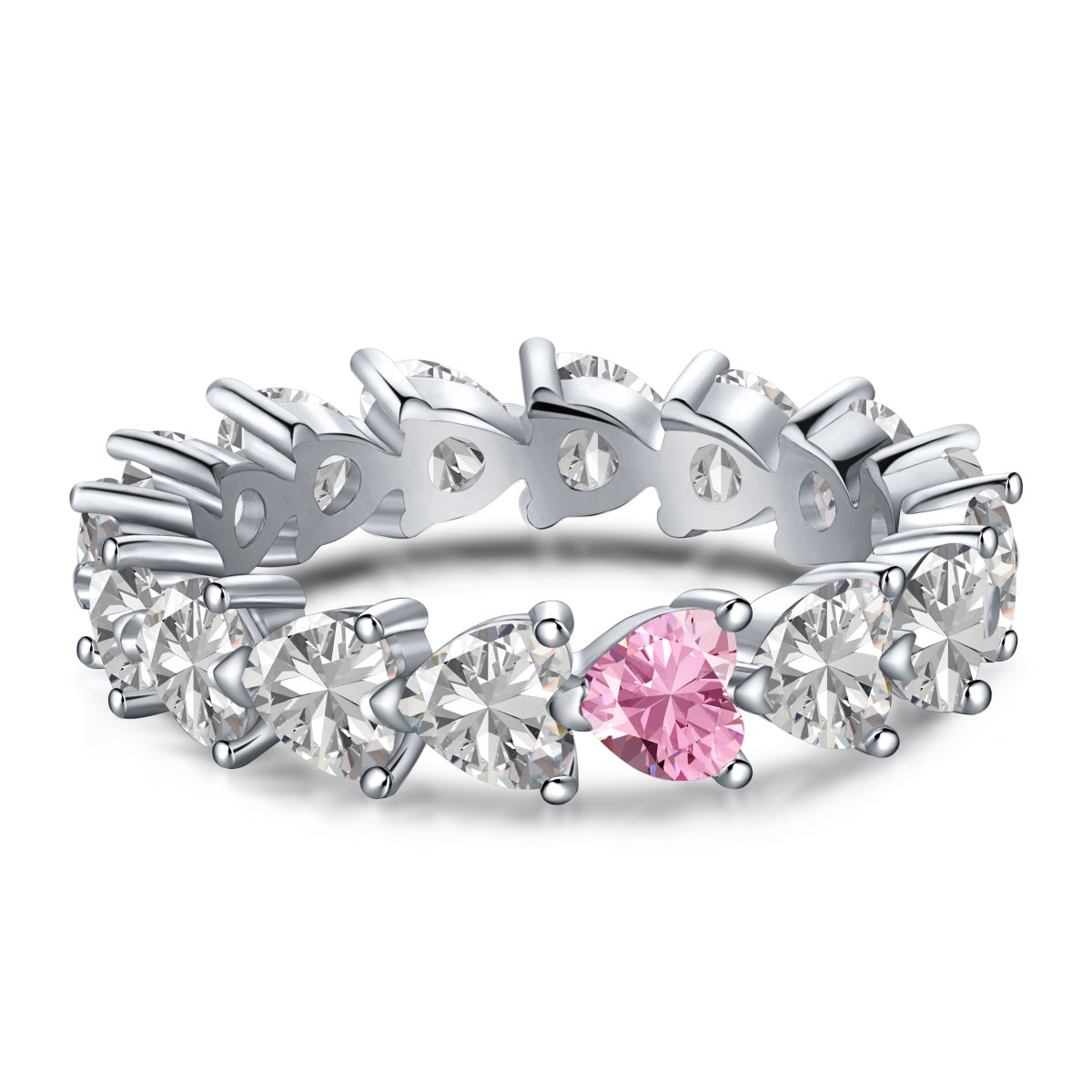 [Oramore  Jewelry]0.25 Carat Radiant Romance Heart Cut Lover Ring