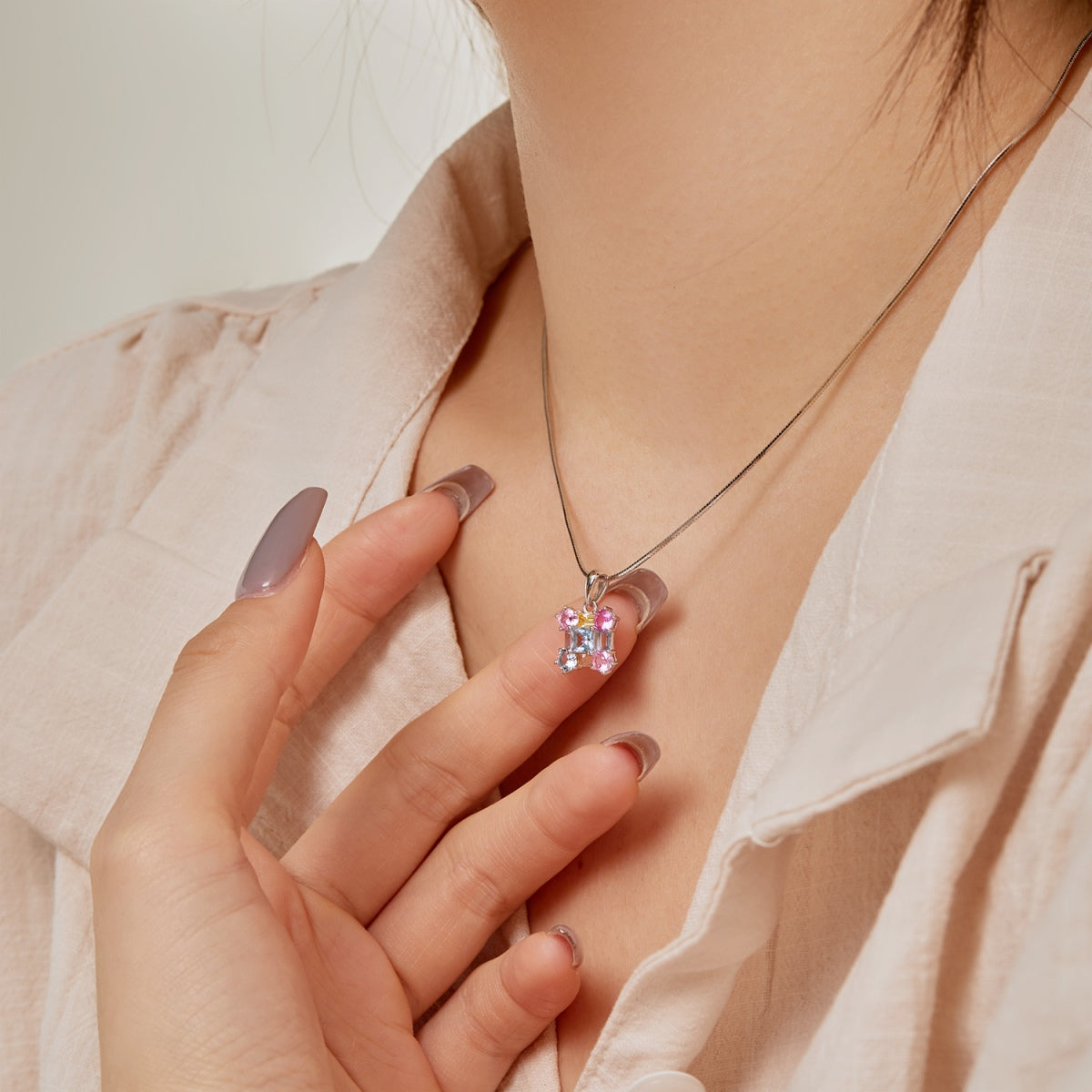 [Oramore Jewelry]Gorgeous Multi Colorful Necklace