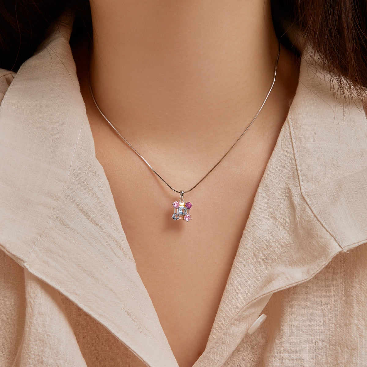 [Oramore Jewelry]Gorgeous Multi Colorful Necklace