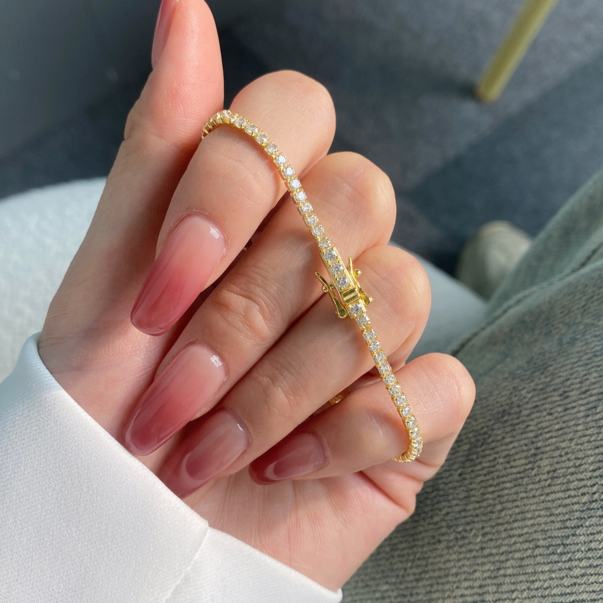 [Oramore jewelry]Radiant Colorful Round Cut Party Bracelet