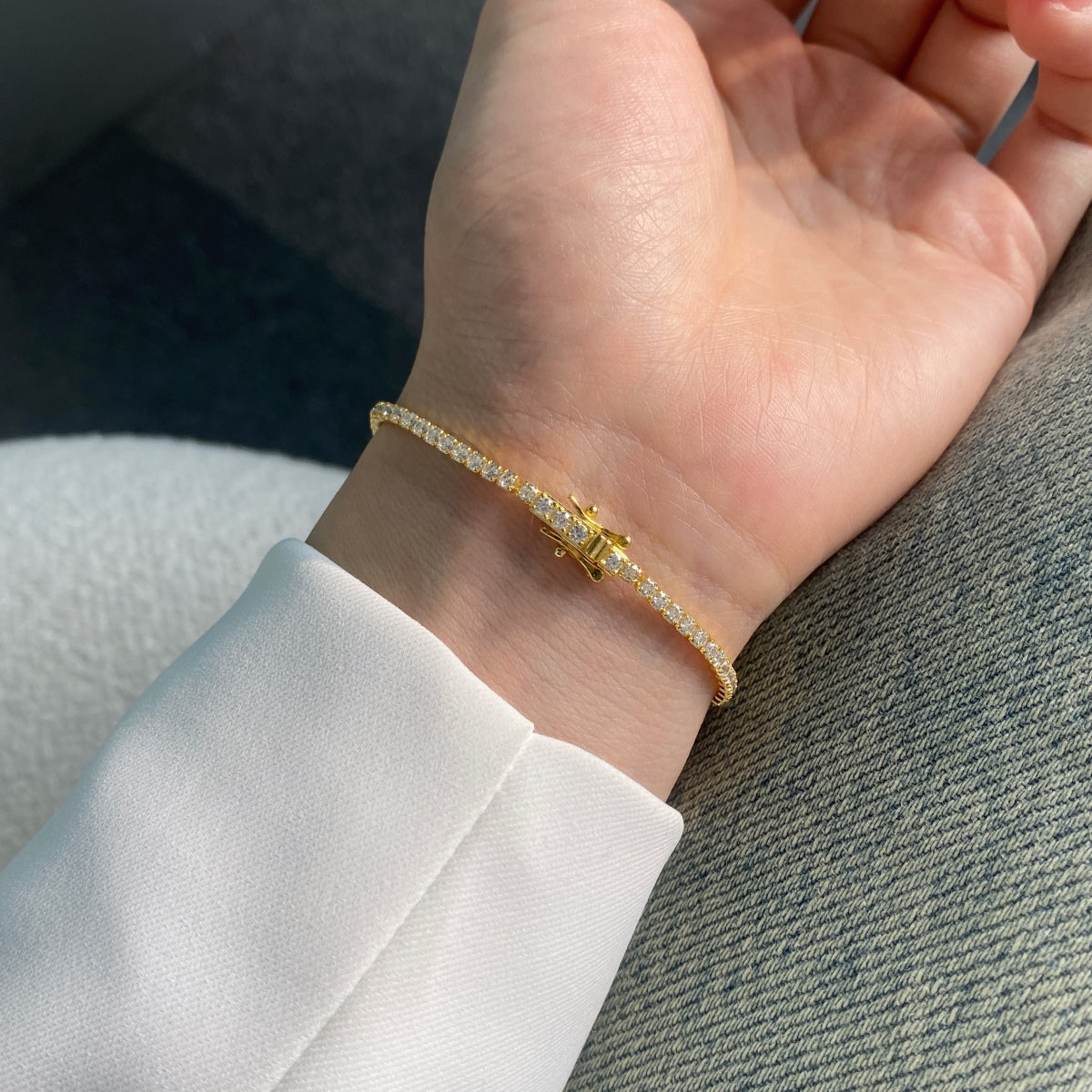 [Oramore jewelry]Radiant Colorful Round Cut Party Bracelet