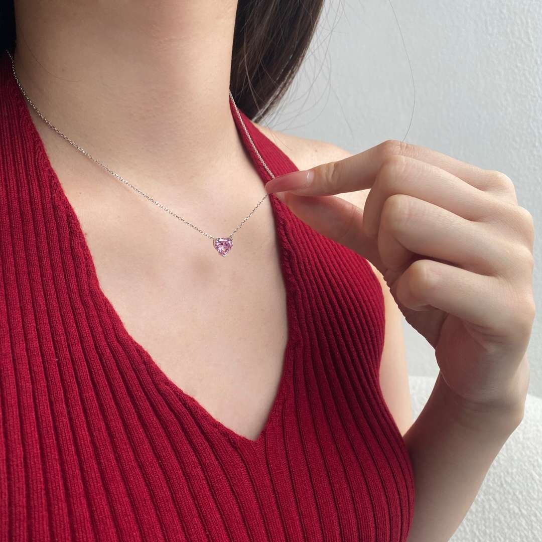 [Oramore Jewelry]6.0 carat Radiant Heart Shape Necklace