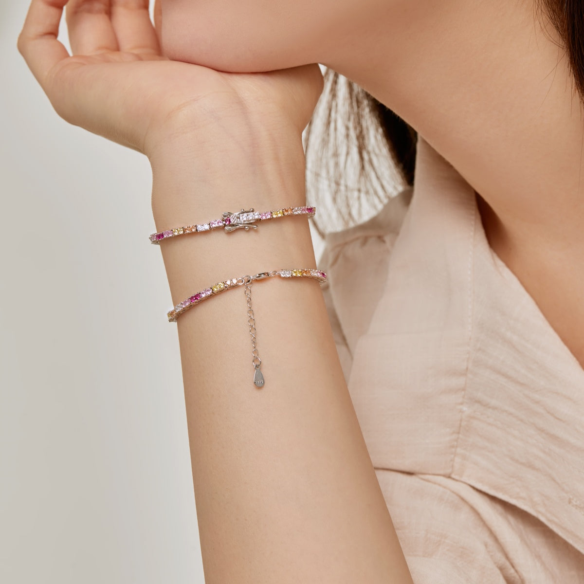 [Oramore Jewelry]Delicate Romantic Heart Shape Lover Bracelet