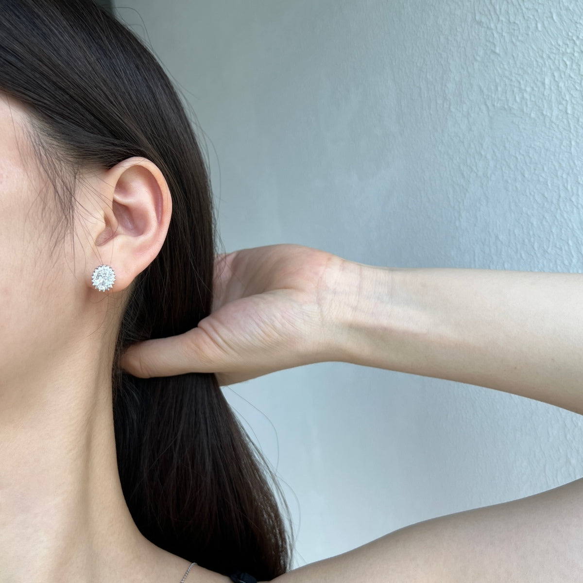 [Oramore Jewelry]Delicate Radiant Oval Cut Daily Earrings