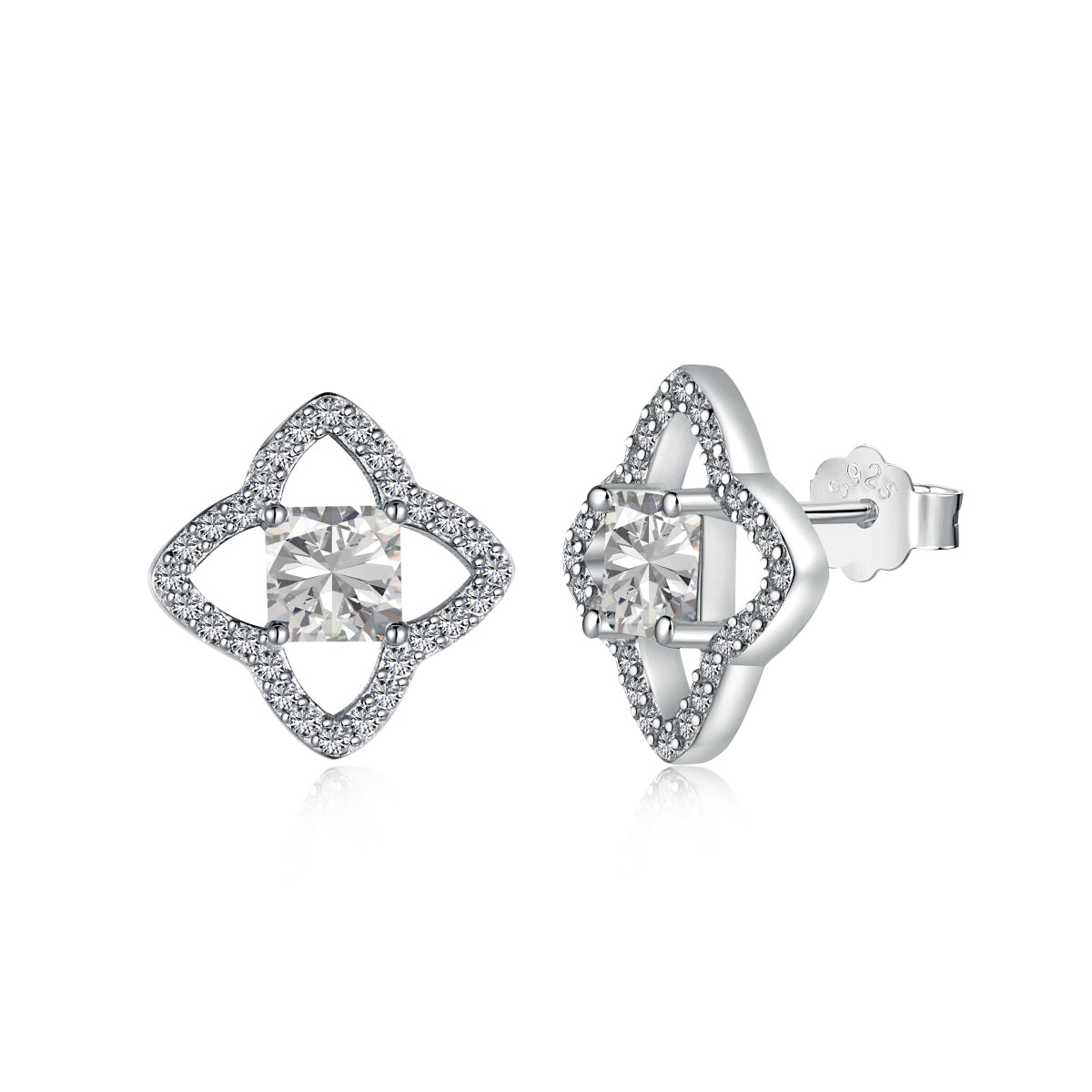 [Oramore Jewelry]Elegant Star Shape Princess Cut Daily Earrings