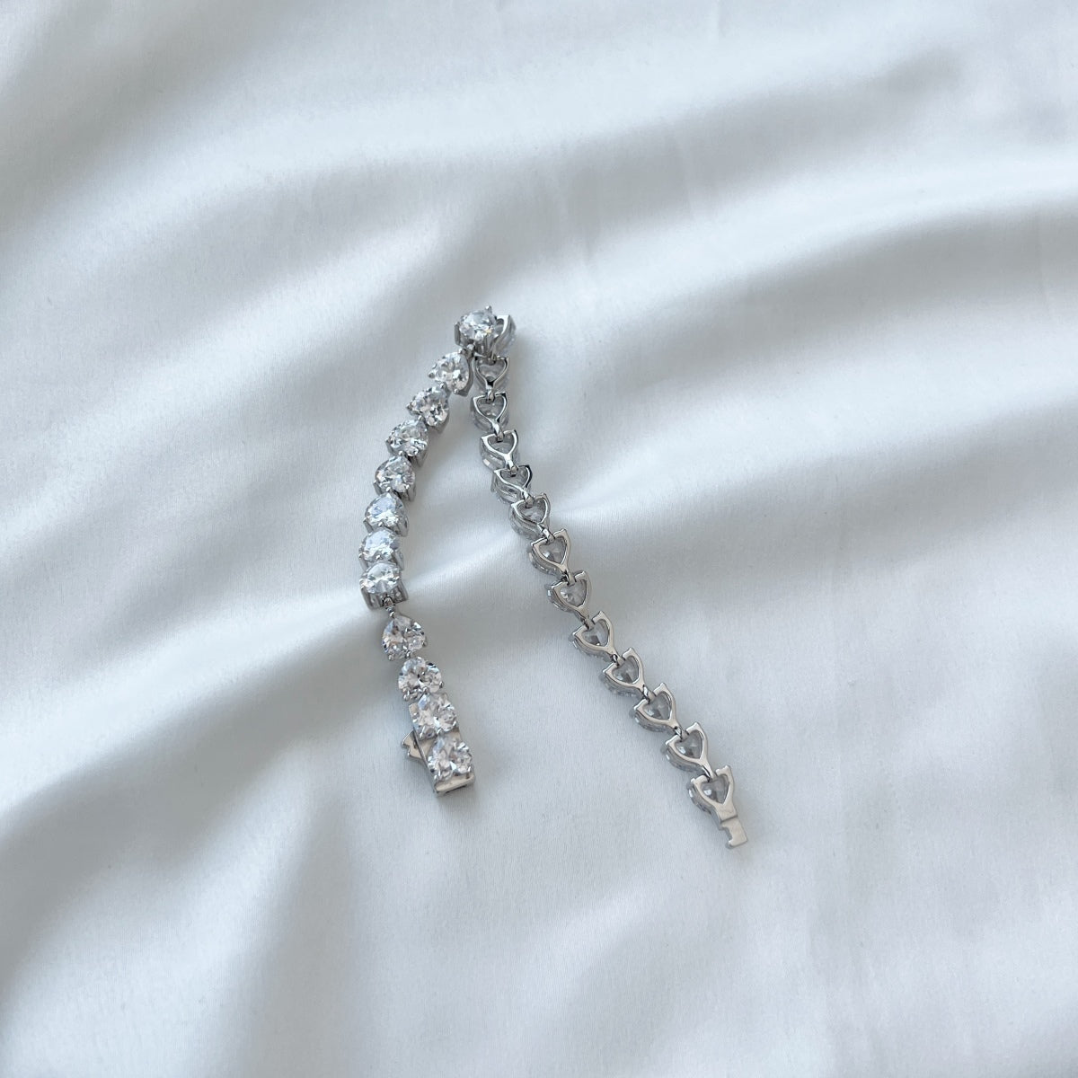 [Oramore Jewelry]0.75 Carat Elegant Romantic Heart Shape Lover Bracelet