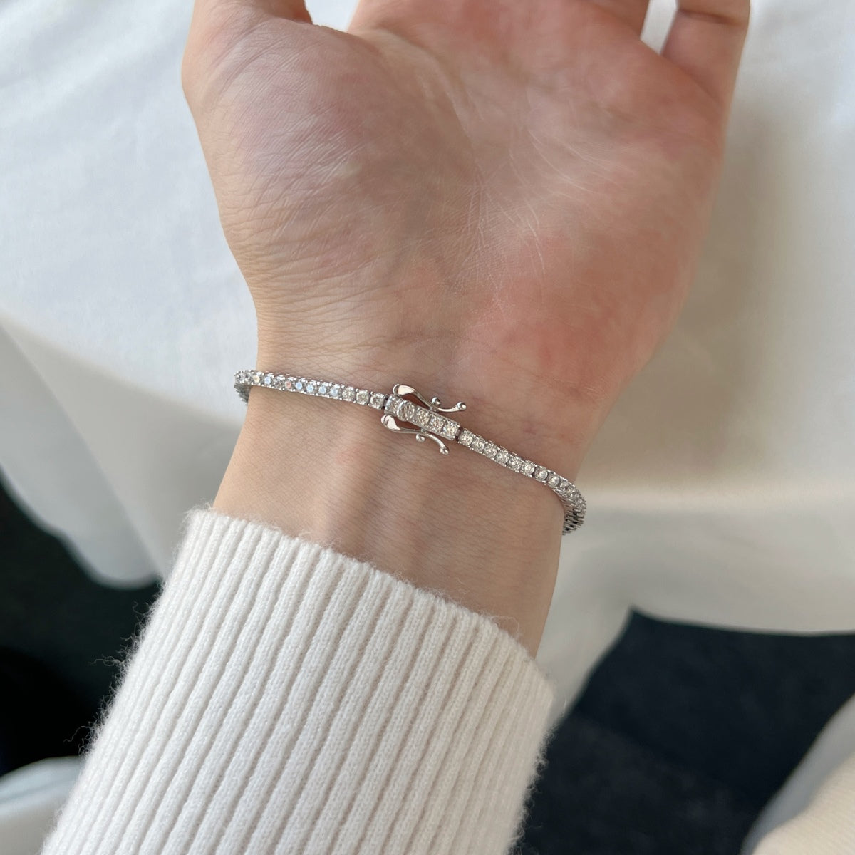 [Oramore Jewelry]Dazzling Exquisite Round Cut Daily Bracelet