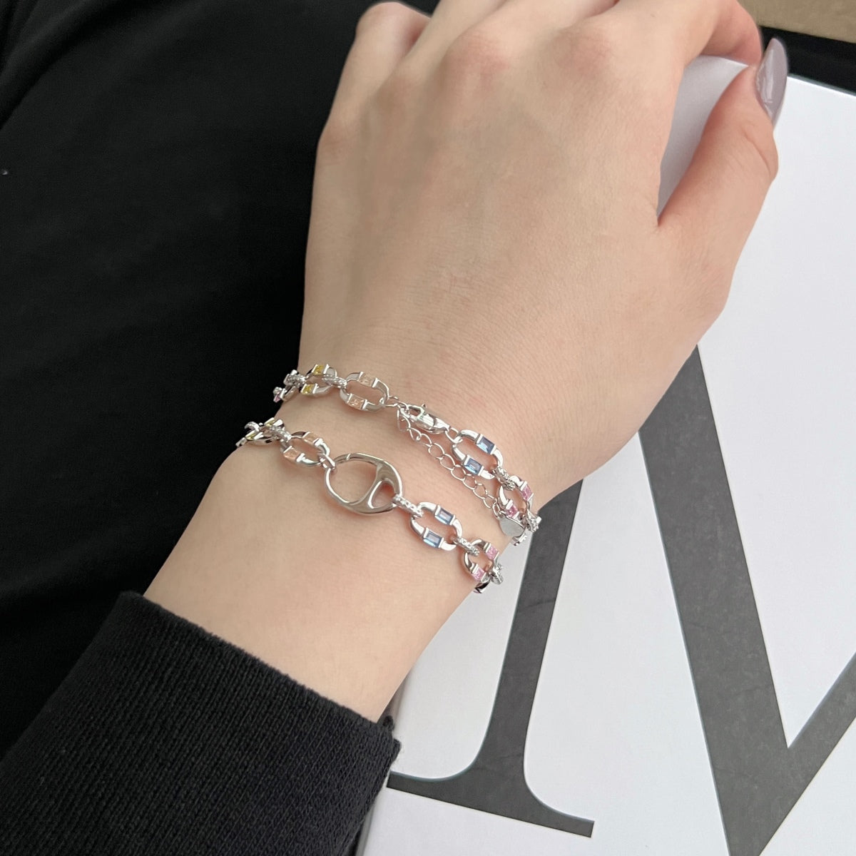 [Oramore Jewelry]Dazzling Colorful Daily Bracelet