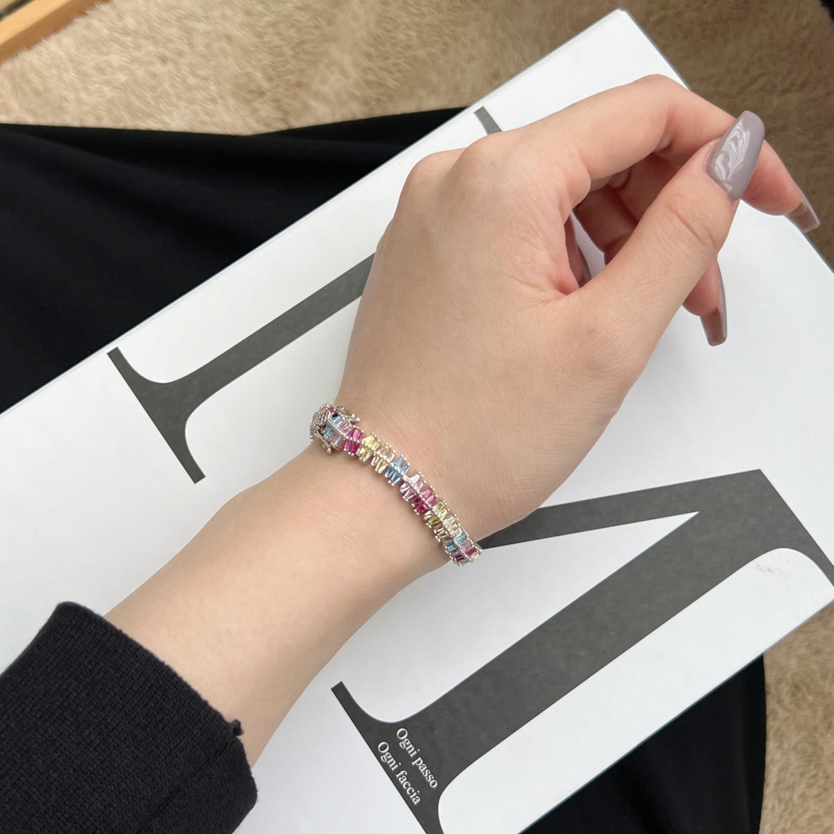[Oramore Jewelry]Sparkling Exquisite Multi Cut Party Bracelet