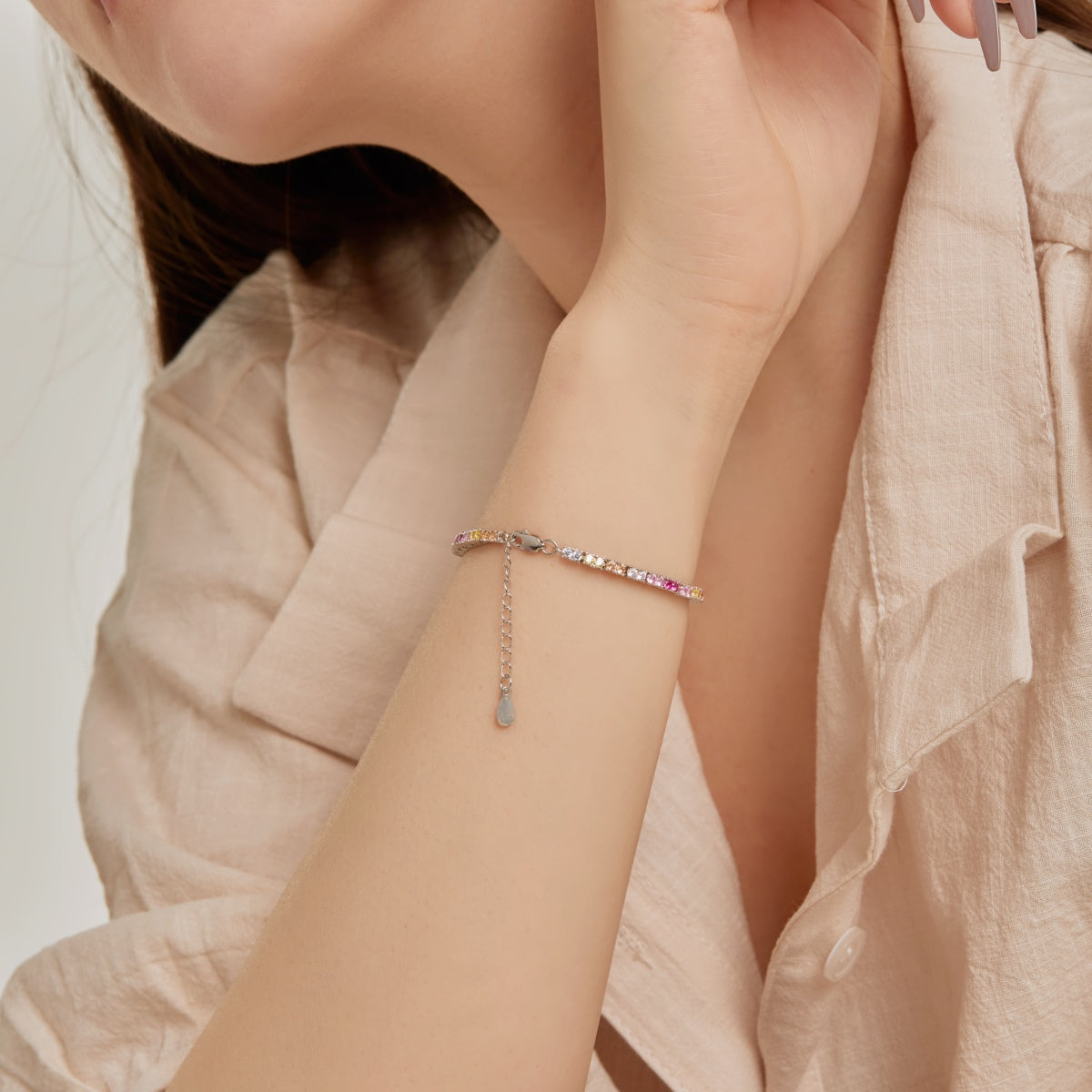 [Oramore Jewelry]Delicate Romantic Heart Shape Lover Bracelet