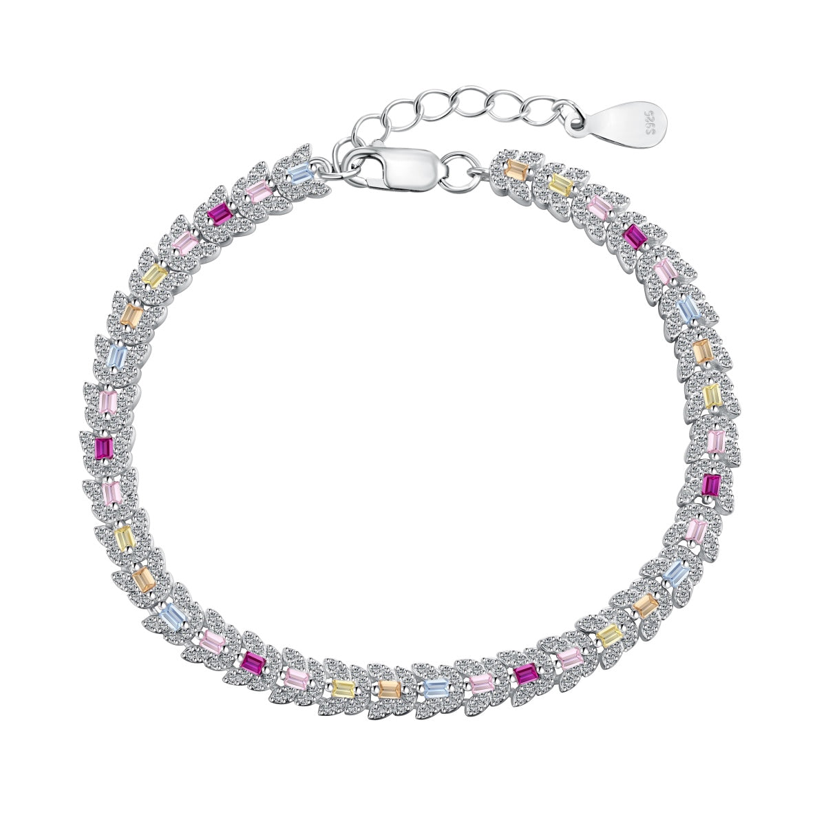 [Oramore Jewelry]Delicate Colorful Multi Cut Daily Bracelet