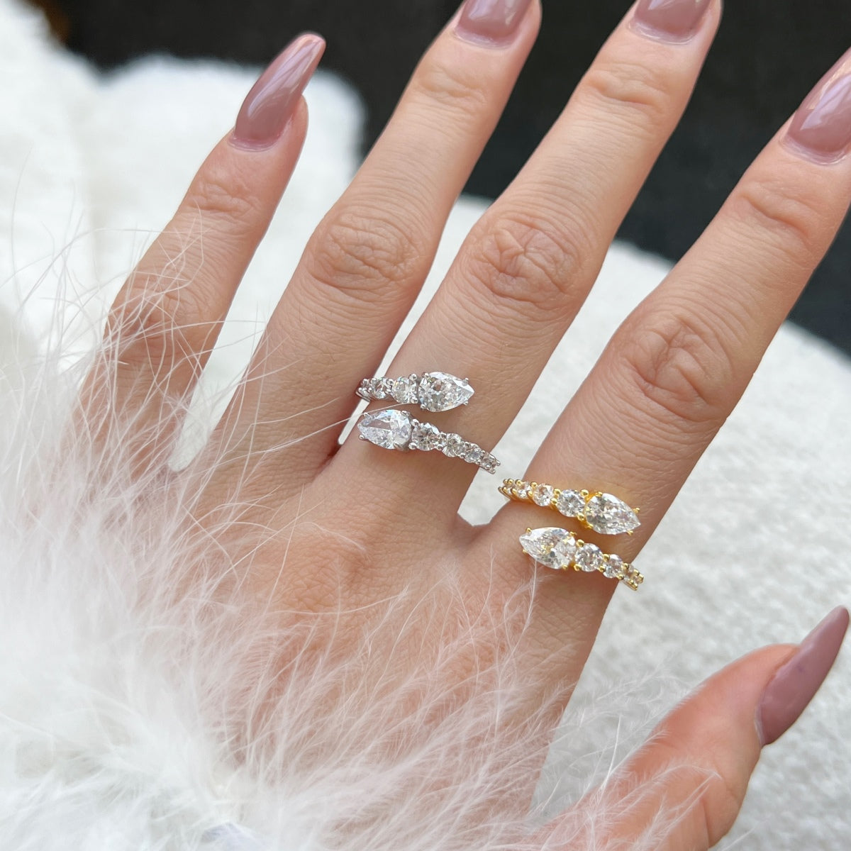 [Oramore Jewelry]Delicate Lively Snake Shape Daily Ring