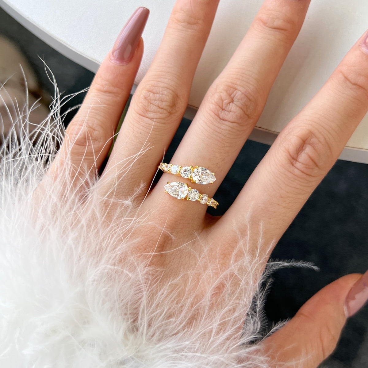 [Oramore Jewelry]Delicate Lively Snake Shape Daily Ring