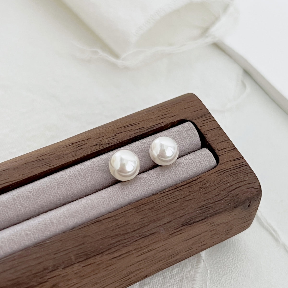 [Oramore Jewelry]Delicate Pearl Earrings