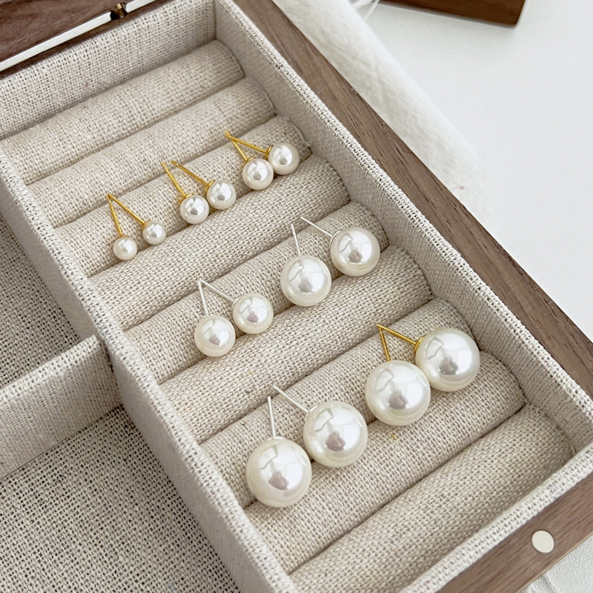 [Oramore Jewelry]Delicate Pearl Earrings