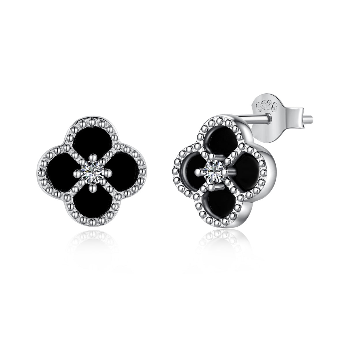 [Oramore Jewelry]Four-Leaf Clover Flower Shape Exquisite Earrings