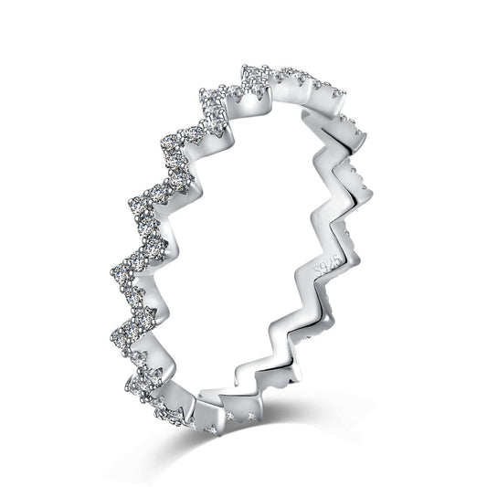 [Oramore Jewelry]Delicate Enchanting Wave Shape Daily Ring